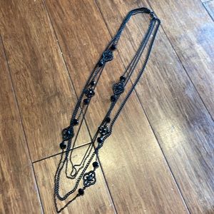 Tiered Black necklace